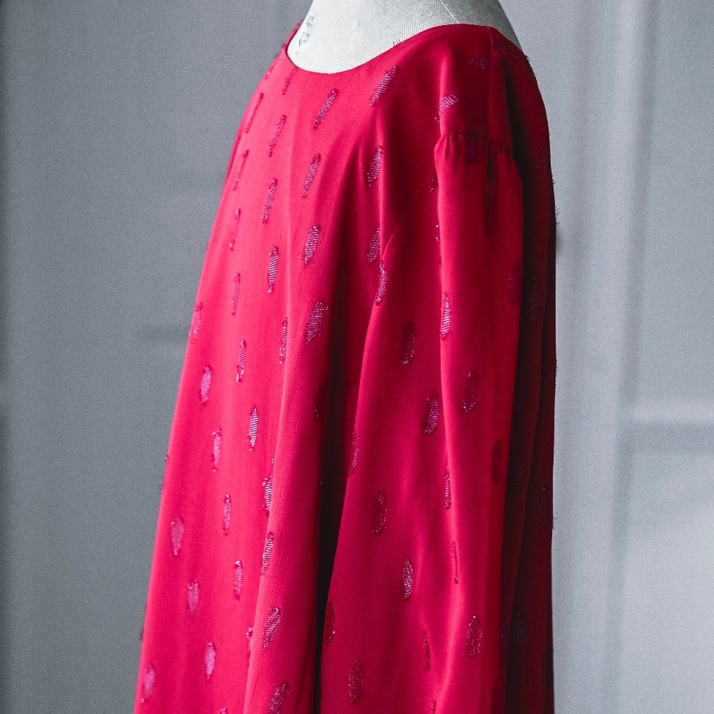 Red Silky Shift Dress by BB Dakota!